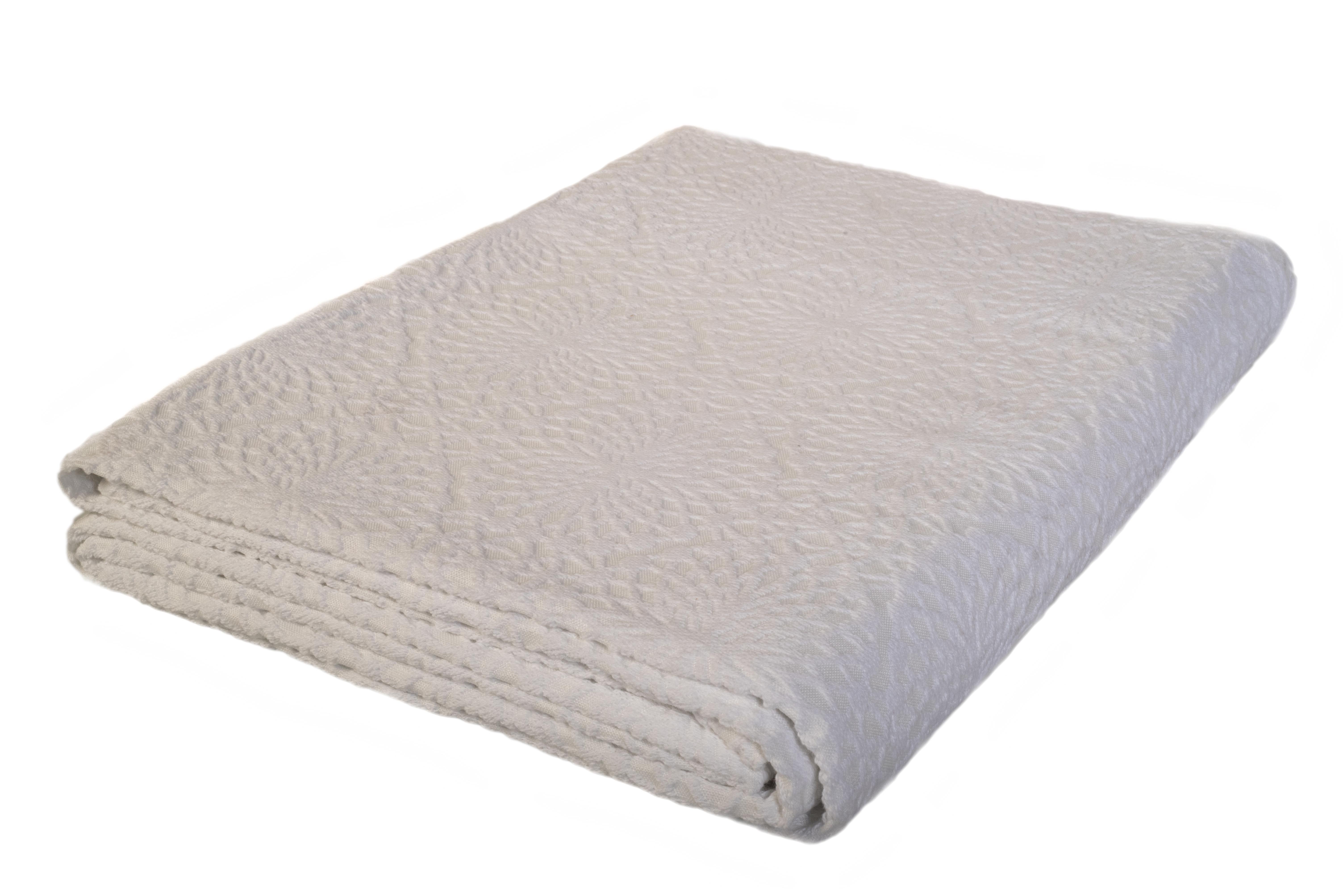 Κουβέρτα πικέ - λευκή - Fust099